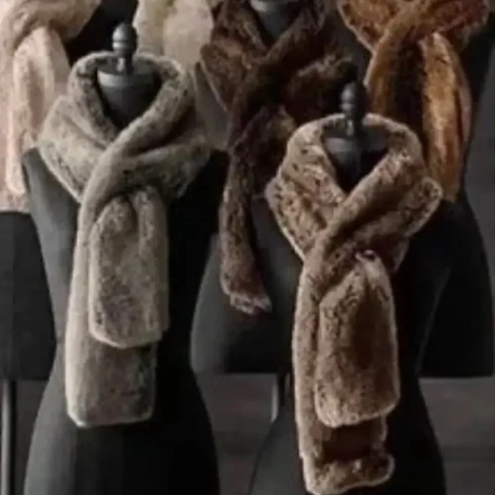 ▶️ Restoration Hardware ◀️ Mink Luxe Vegan Fur Scarf
